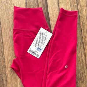 Lululemon Athletica Pink Wunder Train HR Tights